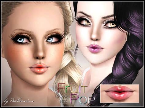 Fruit Pop Lips Trio By Pralinesims