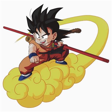 Dragon Ball Kid Goku On Nimbus Kid Goku Og Or Gt Iteration With