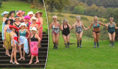 Gorgeous Grannies Strip Off For Charity Express Co Uk