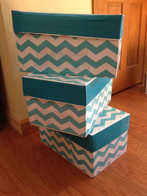 Easy To Make Storage Boxes Using Shelf Liner Duct Tape And Old Copy