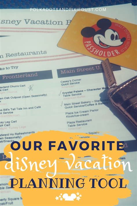 Planning A Disney Vacation Requires Lots Of Details Which Day Youre