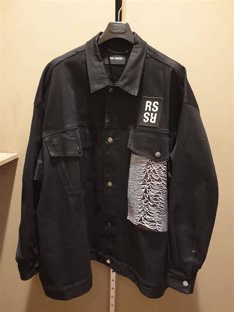 Raf Simons Ss18 Oversized Denim Joy Division Jacket Grailed