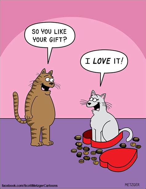 Cats Valentine T Scott Metzger Cartoon Cat Jokes