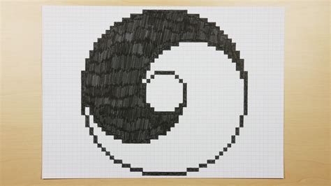 How To Draw A Yin And Yang Hotu Symbol Pixel Art Doodle 69