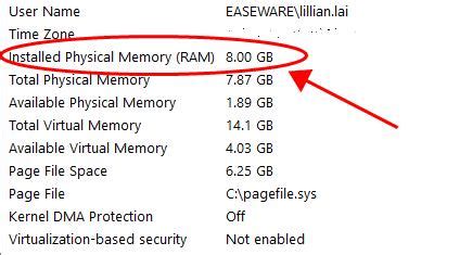In the system properties window, the installed memory (ram) entry displays the total amount of ram installed in the computer. How to Check RAM on Windows 10 | Quickly & Easily ...