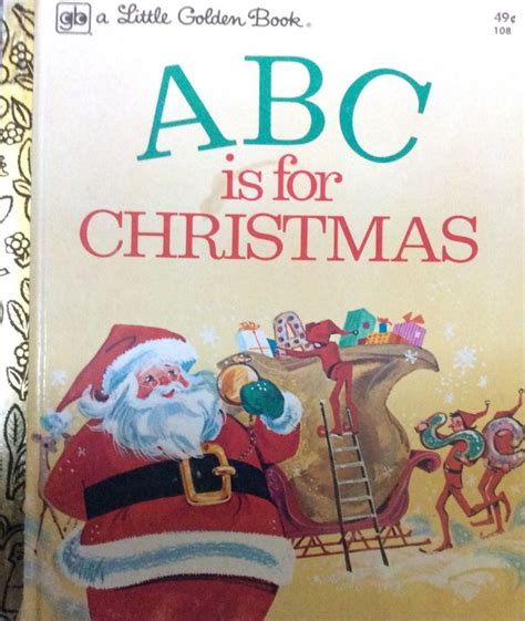 Abc Is For Christmas Little Golden Book By Lonestarblondie On Etsy