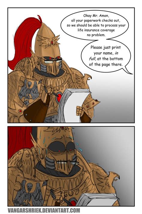 A Comic Strip With An Image Of A Man In Armor