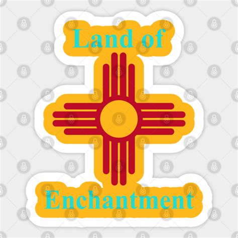 Land Of Enchantment New Mexico Design Land Of Enchantment Sticker