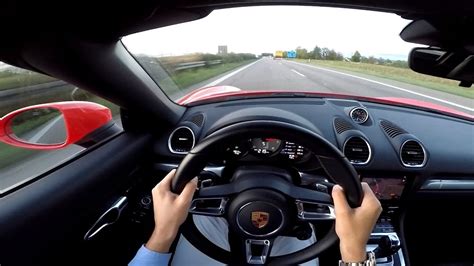 Kph Porsche Boxster S Pov High Speed Autobahn Run Youtube