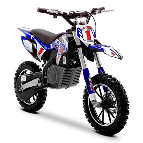Funbikes Mxr 500w Lithium Electric Motorbike 61cm Blueblack Kids Dirt Bike