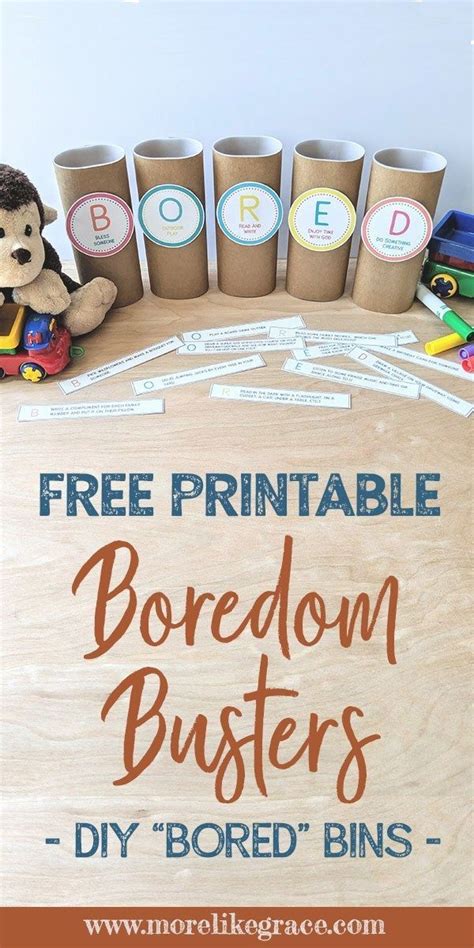 Free Printable Boredom Busters Boredom Busters Activities For Kids