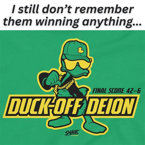 Duck Off Deion Score Shirt R Ducks