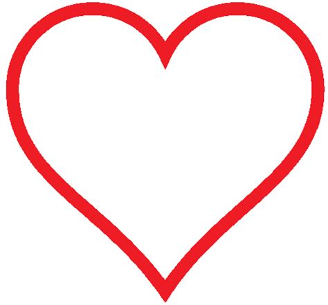 Clip Art Heart Icon Red Hollow Valentine Svg Clipart Best
