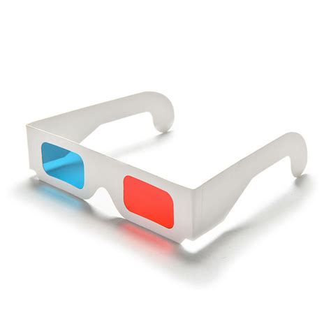 Universal Paper Anaglyph Red Cyan Red Blue Foldable 3d