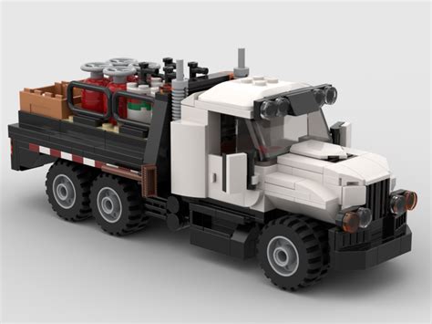 Lego Moc Flatbed Truck By Haulingbricks Rebrickable Build With Lego