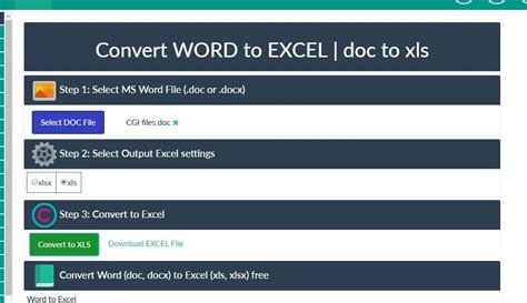 How To Convert Word To Excel Words Excel Word Table