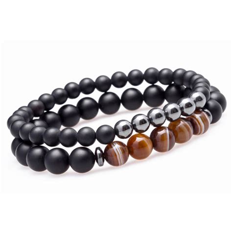 Natural Stone Beaded Bracelets - ApolloBox