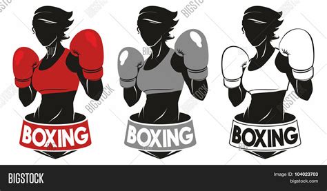 Girl Boxing Logo Vector And Photo Bigstock