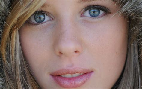 Wallpaper Face Women Model Blonde Green Eyes Mouth Nose Emotion Person Skin Head