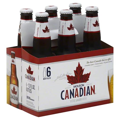 Molson Canadian Lager Beer 12 Oz Bottles Shop Beer And Wine At H E B