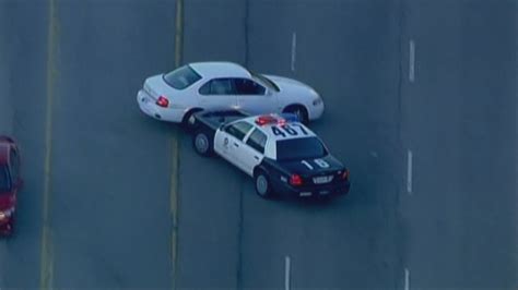 Police Car Chase Footage Shows Pursuit Through La Streets Youtube
