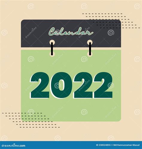 2022 Calendar Page Design 2022 Calendar Cover Page Design Stock Vector
