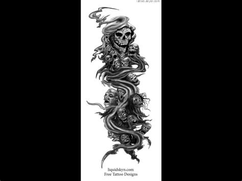 666 Grim Reaper Grim Reaper Style Tattoo Free Download Design Skull