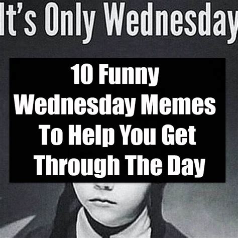 10 Funny Wednesday Memes To Help You Get Through The Day Funny Wednesday Memes Wednesday