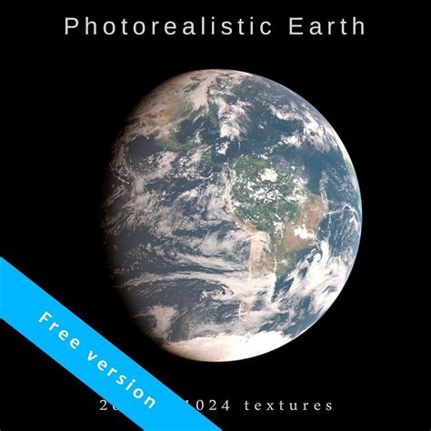 Earth 2k Textures Free Version Photorealistic Free Vr Ar Low Poly