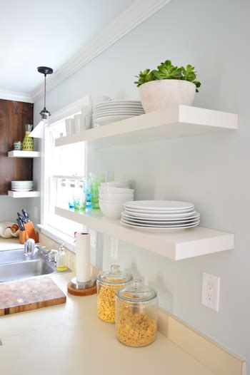 This is part 2 of my diy ikea kitchen installation adventure. Hanging Ikea Floating Shelves In Our Kitchen | Young House ...