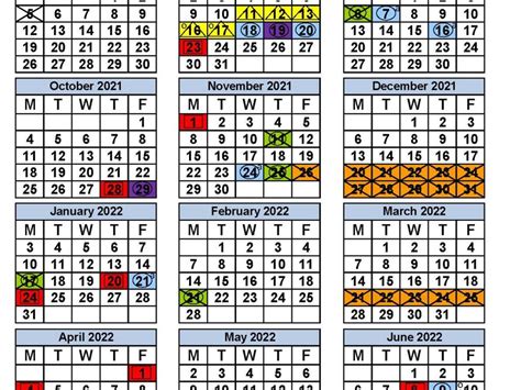 Miami Dade Calendar 2022 Layout