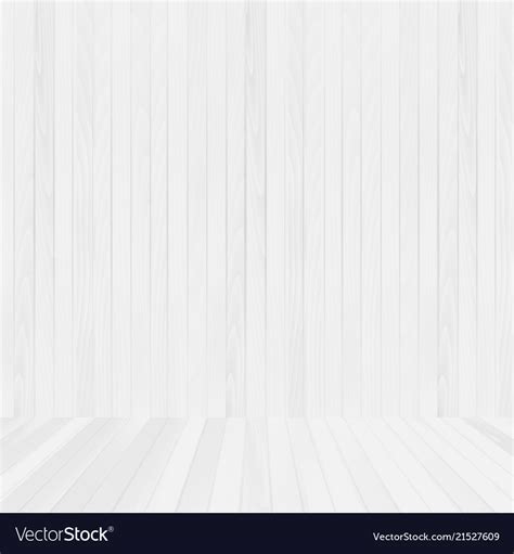 White Wood Floor And Wall Background Royalty Free Vector