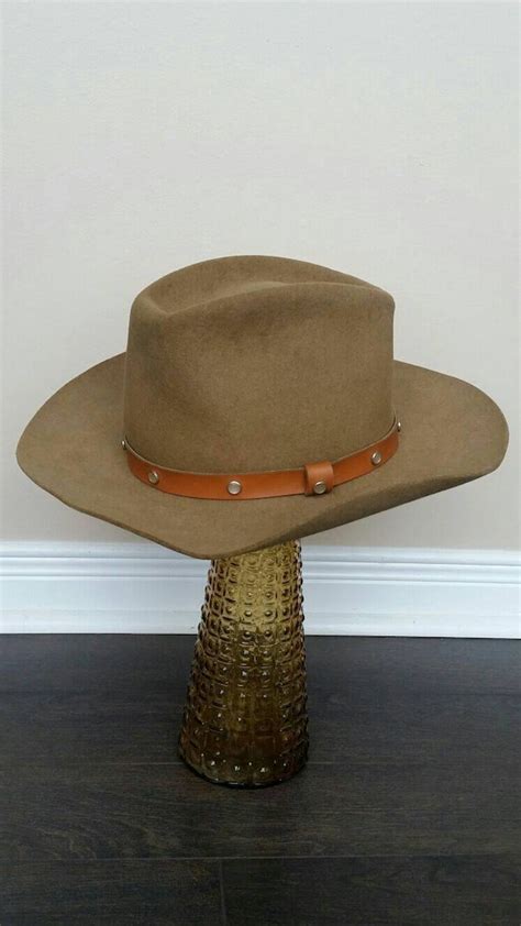 Vintage Stetson Cowboy Beaver Felt Hat 4 X Size 378