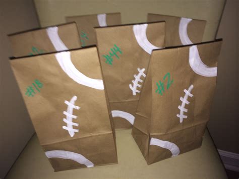 Football Goodie Bags Football Team Snacks Football Player Ts