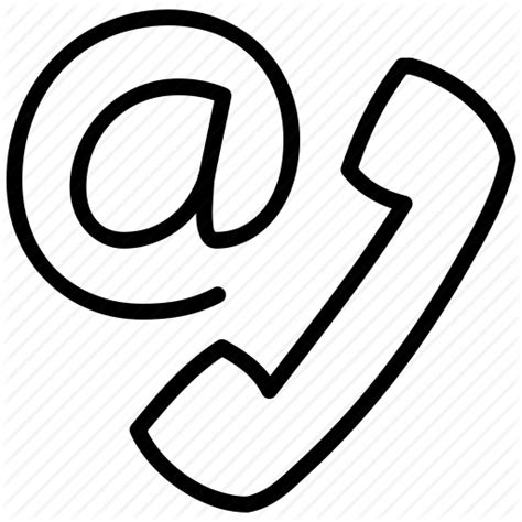 Telephone And Email Icon At Getdrawings Free Download