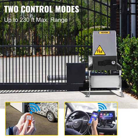 Vevor Sliding Gate Opener 3300 Lbs Automatic Sliding Gate Gate Opener Motor With 2 Remote