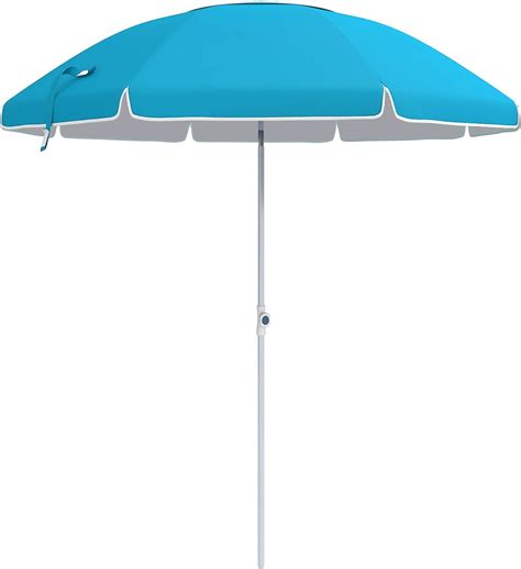 Buy Songmics 7ft Beach Umbrella Triple Layered 8 Fiberglass Ribs Upf