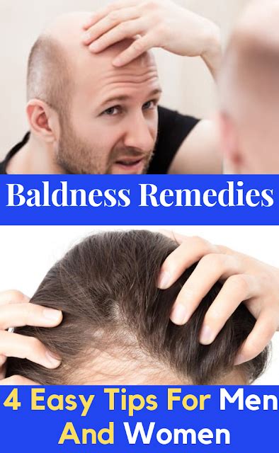 Baldness Remedies 4 Easy Tips For Men And Women Hair Growth For
