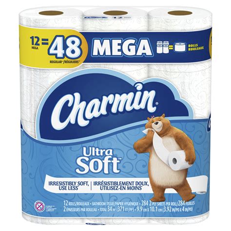 Charmin Ultra Soft Toilet Paper 12 Mega Rolls And Gain Flings