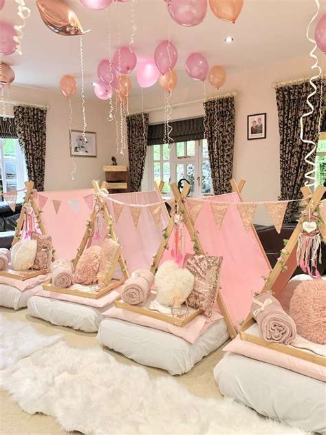 Swoon Over This Gorgeous Boho Chic Sleepover Birthday Party The