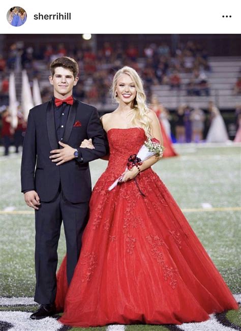 Red Prom Dress Full Prom Dress Full Homecoming Dress Red Prom Couple