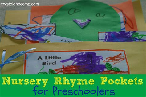 Homeschool How To Make Nursery Rhyme Pockets For Preschoolers
