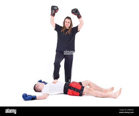 Female Boxing Knockout Hi Res Stock Photography And Images Alamy