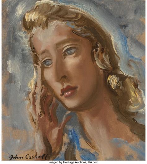 Sold At Auction John 1892 Carroll John Carroll American 1892 1959 Portrait Of Clare