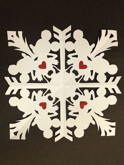 Mickey Mouse Paper Snowflake By Artist Daniel Langhans Tacky Christmas