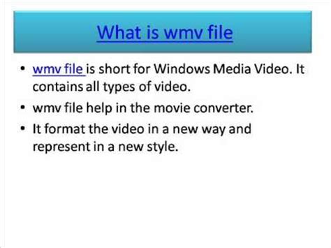 Wmv File Converter How To Open Wmv File Youtube