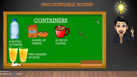Countable And Uncountable Nouns Youtube