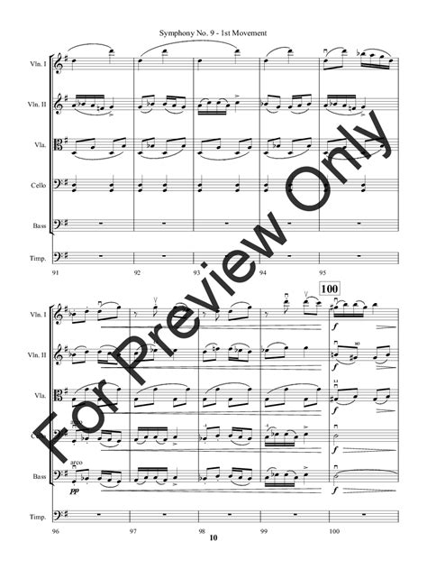 Symphony No 9 From The New World By Antonin Dv Jw Pepper Sheet Music