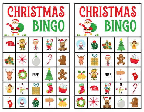 7 Best Free Printable Christmas Bingo Sheets