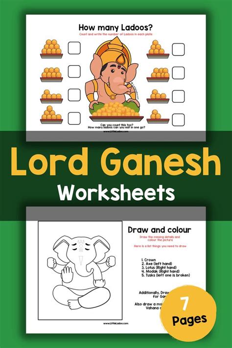 Ganesh Worksheets For Kids Preschool Worksheets Activity Centers